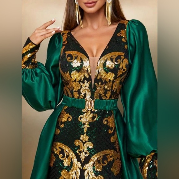 Jane Chic Designs Sequin Cape Dress - Picture 3 of 6